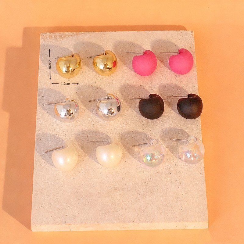 Brincos Femininos em Formato de Gota Colorida — Estilo Elegante e Moderno